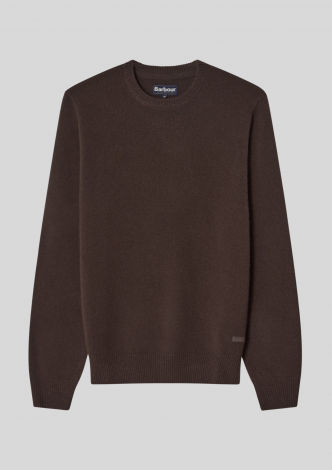 BarbourStrikEssentialCrewNeckJumperBrown-20