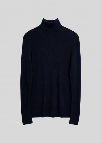 SunflowerStrikMerinoRibTurtleNeck3075Navy-20