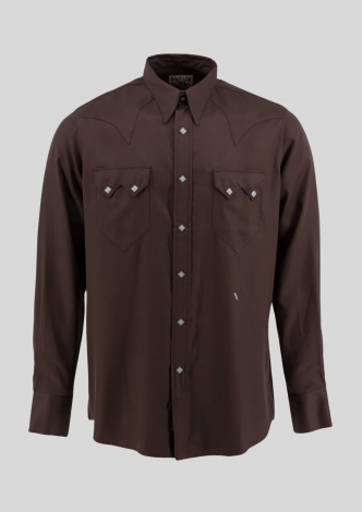 SneumSkjorteSawtoothWesternShirtDarkBrown-20