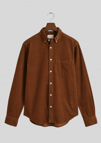GantSkjorteCorduroyShirtCacaoBrown-20