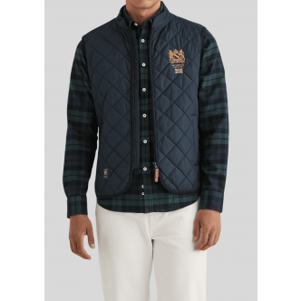 Morris Stockholm, Overtøj, Trenton Quilted Vest, Odd Blue 