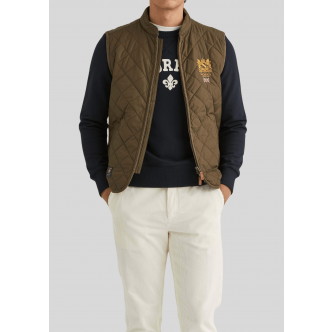 Morris Stockholm, Overtøj, Trenton Quilted Vest, Olive