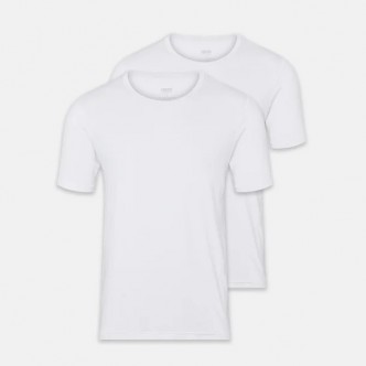 IQ, 2-PAK BAMBUS T-SHIRT I HVID