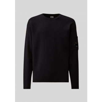 C.P. Company, Strik, Cotton Sea Island Lens Sweater, Total Eclipse