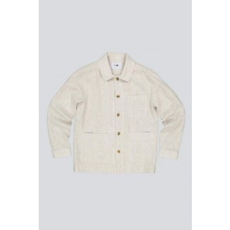 NN07 OLAV 1196 HØR OVERSHIRT I RÅHVID 