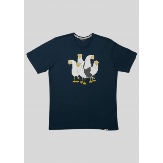 Lakor, T-shirt, Seagull Squad, Mørkeblå
