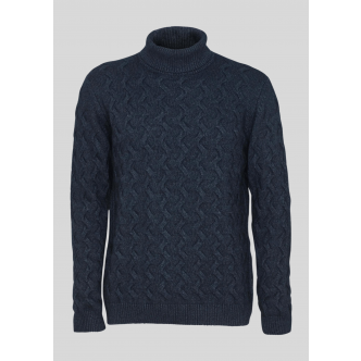Sand Copenhagen, Strik, ID Rollneck Knit, Medium Blue