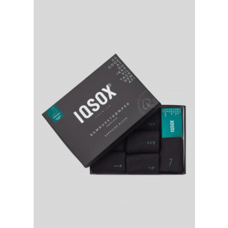 IQ Sox, Strømper, 7-pak Bambus, Black 