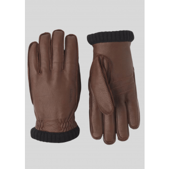 Hestra, Handsker, Deerskin Primaloft Rib, Chocolate 