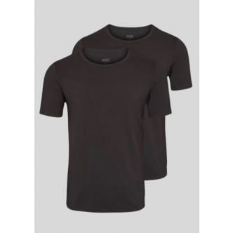 IQ Sox, Undertøj, 2-pak Bambus Rundhals T-shirt, Black