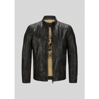 Milestone, Overtøj, Arlington Leather Jacket, Black