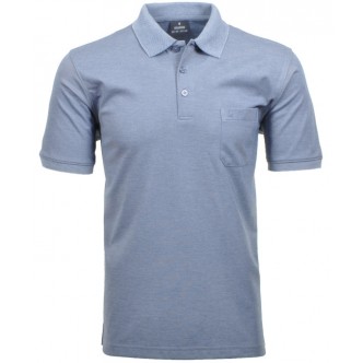 RAGMAN, MICROFIBER POLO I BLÅ