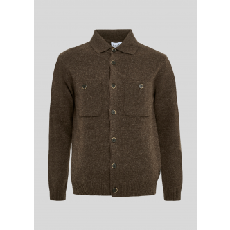 Sand Copenhagen, Strik, Trani Cardigan, Dark Brown 