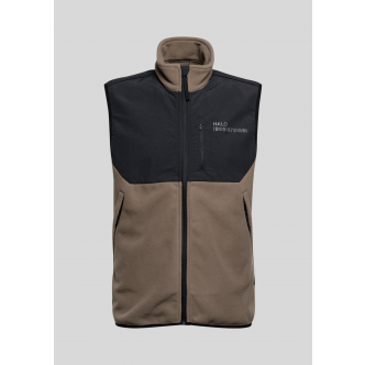Halo, Overtøj, Blocked Fleece Vest, Brown 