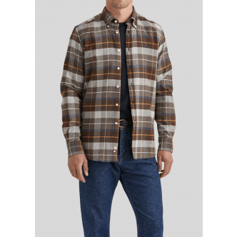 Morris Stockholm, Skjorte, Big Check Flannel, Brown 