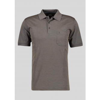 Ragman, Polo, Microfiber, Dark Taupe 