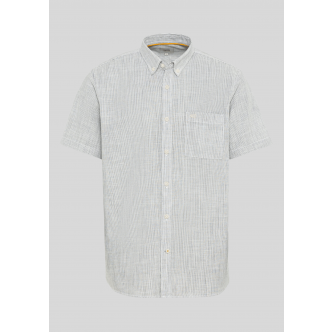 Camel Active, Skjorte SS, Fine Stripes, Light Grey