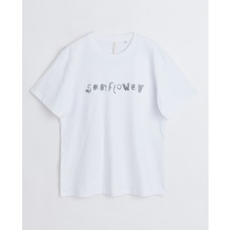 SUNFLOWER, EASY TEE I HVID