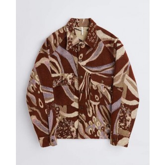 SUNFLOWER, ANIMAL CPO SHIRT I BRUN