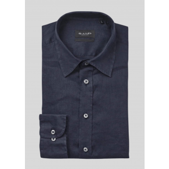 Sand Copenhagen, Skjorte, State Soft Linen, Dark Navy Blue