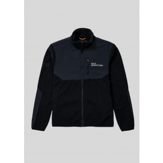 Halo, Overtøj, Blocked Zip Fleece Jacket, Black