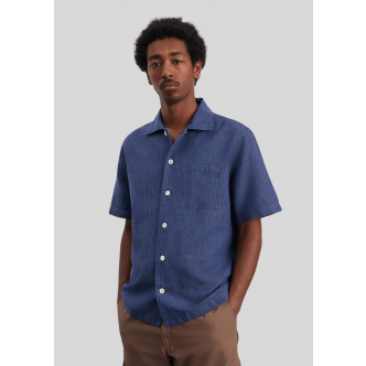 Another Aspect, Skjorte SS, Another Shirt 2.0, Indigo Stripe