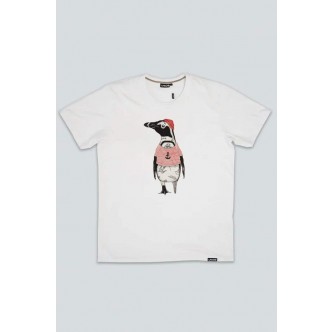 LAKOR, AFRICA PINGUIN T-SHIRT I HVID 
