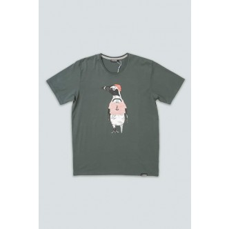 LAKOR, AFRICA PINGUIN T-SHIRT I GRÅ 