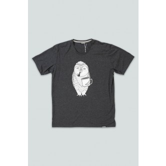 LAKOR, OWL T-SHIRT I GRÅ 