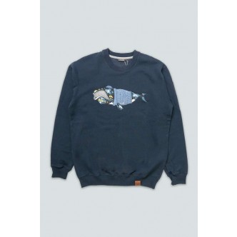 LAKOR, NORTHERN RIGHT WHALE SWEATSHIRT I NAVY 