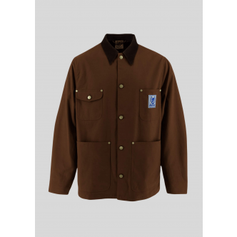 Sneum, Overshirt, Barn Jacket, Brown