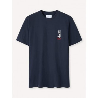 LIBERTINE, BEAT ATHLETICS TEE I NAVY