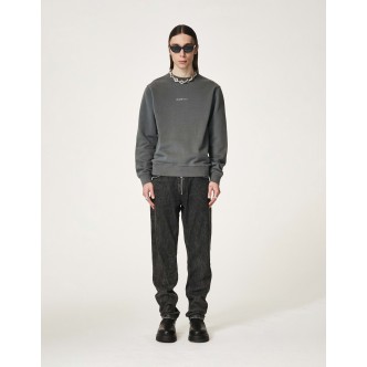 HAN KJØBENHAVN, SCRIPT SWEATSHIRT I GRÅ