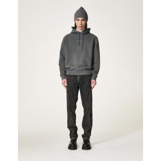 HAN KJØBENHAVN, SCRIPT HOODIE I GRÅ