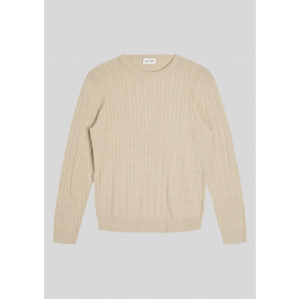 Sand Copenhagen, Strik, Cotton-Cash Cable Iq, Champagne Beige
