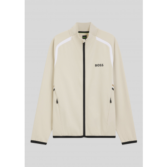 Boss, Sweatzip, Spin Zip Sweatshirt, Natural 