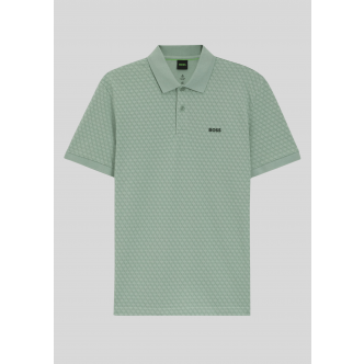 Boss, Polo, Goc Chip Pattern, Light Green