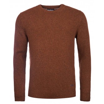BARBOUR, PATCH CREWNECK I BRUN