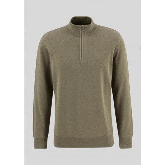 Barbour, Strik, Cotton Quarter-Zip Jumper, Smokey Olive 