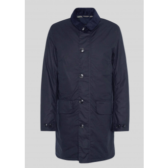 Barbour, Overtøj, Waxed Mac, Navy 
