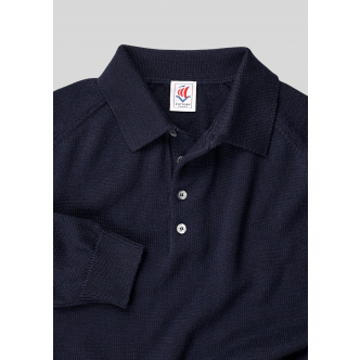 Victory Essentials, Strik, Polo Knit, Dark Navy
