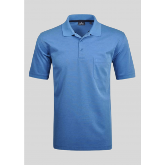 Ragman, Polo, Microfiber, Aqua