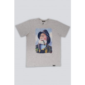 LAKOR, SKIPPER T-SHIRT I LYS GRÅ 