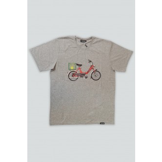 LAKOR, RED PUCH T-SHIRT I GRÅ