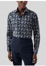 Eton, Skjorte, Contemporary, Floral Print Twill, Navy 