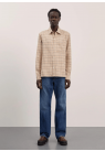 Another Aspect, Skjorte, Another Shirt 4.0, Brown-Yellow Stripe 