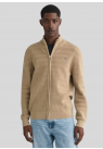 Gant, Stik Cardigan, Stripe Texture, Sand 