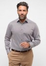 ETERna, MODERN FIT SKJORTE I BRUN PRINT 