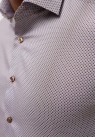 ETERna, MODERN FIT SKJORTE I BRUN PRINT 
