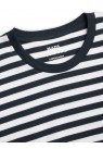 MADS NØRGAARD, MIDI THOR T-SHIRT I NAVY-HVID 